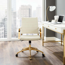 Load image into Gallery viewer, Deluxe Mid Back Velvet Office Chair Gold