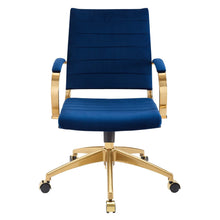 Load image into Gallery viewer, Deluxe Mid Back Velvet Office Chair Gold