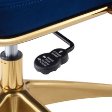 Load image into Gallery viewer, Deluxe Mid Back Velvet Office Chair Gold