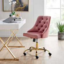 Load image into Gallery viewer, Loft Tufted Office Chair Gold