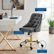 Load image into Gallery viewer, Loft Tufted Office Chair Gold