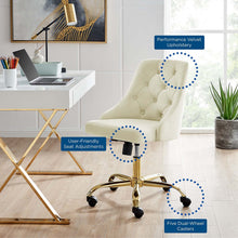 Load image into Gallery viewer, Loft Tufted Office Chair Gold