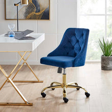 Load image into Gallery viewer, Loft Tufted Office Chair Gold