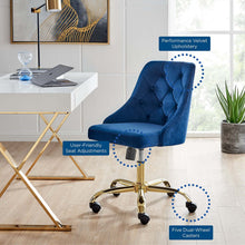 Load image into Gallery viewer, Loft Tufted Office Chair Gold