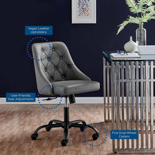 Load image into Gallery viewer, Loft Tufted Vegan Leather Office Chair
