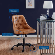 Load image into Gallery viewer, Loft Tufted Vegan Leather Office Chair