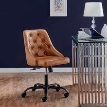 Load image into Gallery viewer, Loft Tufted Vegan Leather Office Chair
