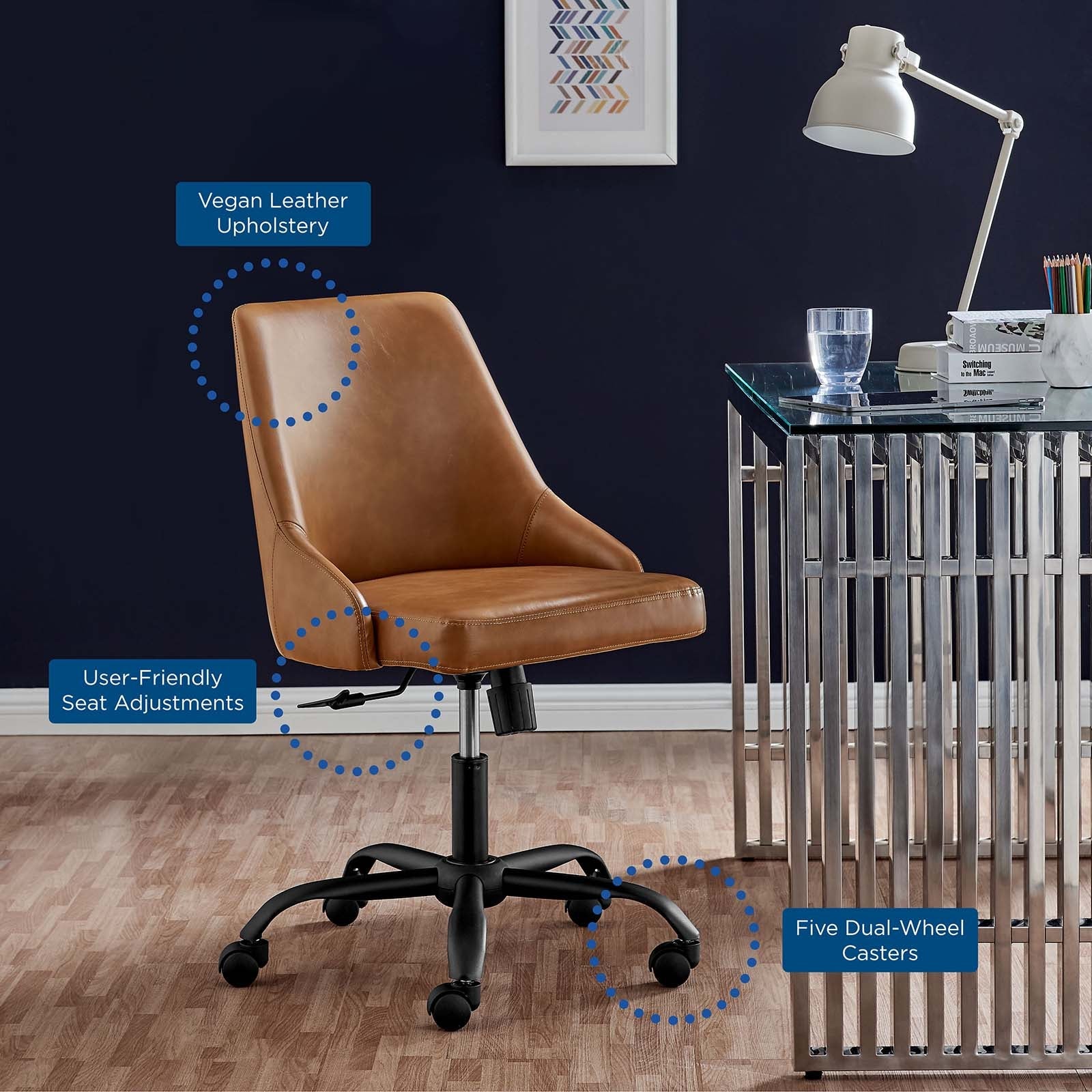 Alyson Vegan Leather Office Chair