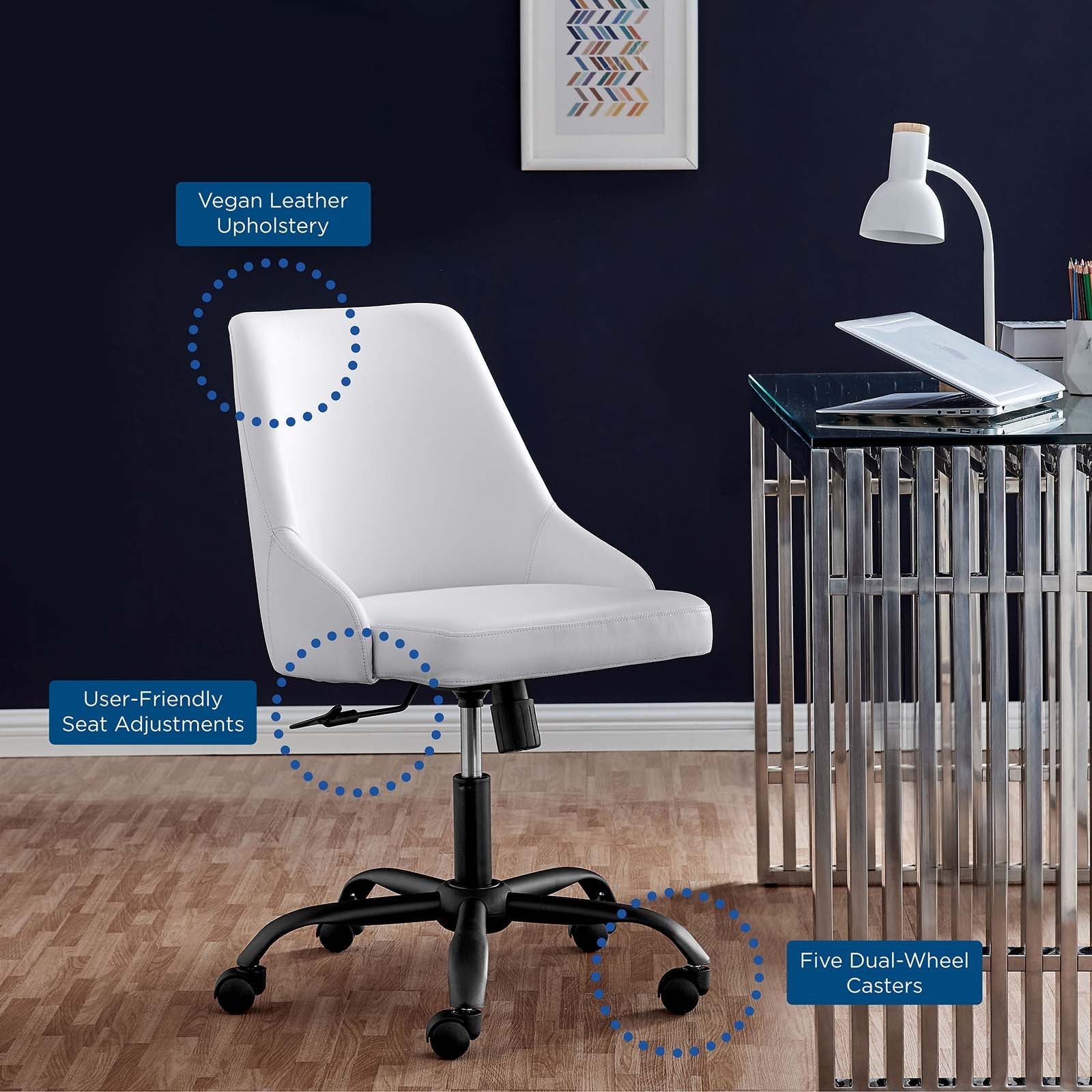 Alyson Vegan Leather Office Chair
