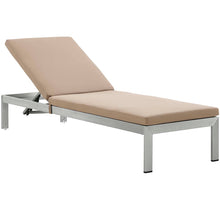 Load image into Gallery viewer, Coast Outdoor Patio Aluminum Wood Chaise With Cushions