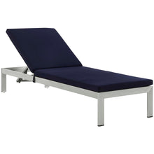 Load image into Gallery viewer, Coast Outdoor Patio Aluminum Wood Chaise With Cushions