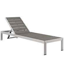 Load image into Gallery viewer, Coast Outdoor Patio Aluminum Wood Chaise With Cushions