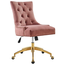 Load image into Gallery viewer, Andrew Tufted Velvet Gold Office Chair