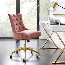Load image into Gallery viewer, Andrew Tufted Velvet Gold Office Chair