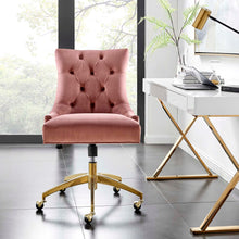 Load image into Gallery viewer, Andrew Tufted Velvet Gold Office Chair