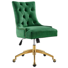 Load image into Gallery viewer, Andrew Tufted Velvet Gold Office Chair