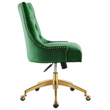 Load image into Gallery viewer, Andrew Tufted Velvet Gold Office Chair