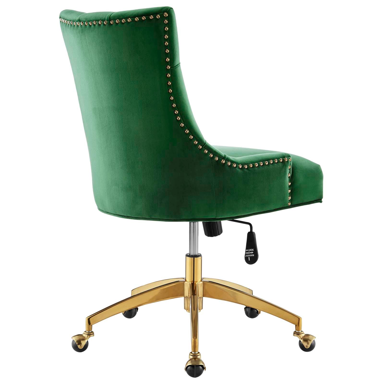 Andrew Tufted Velvet Gold Office Chair
