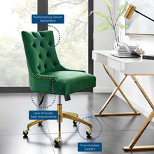 Load image into Gallery viewer, Andrew Tufted Velvet Gold Office Chair