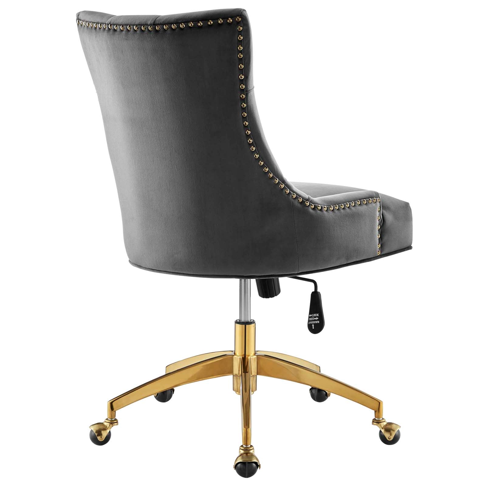 Andrew Tufted Velvet Gold Office Chair
