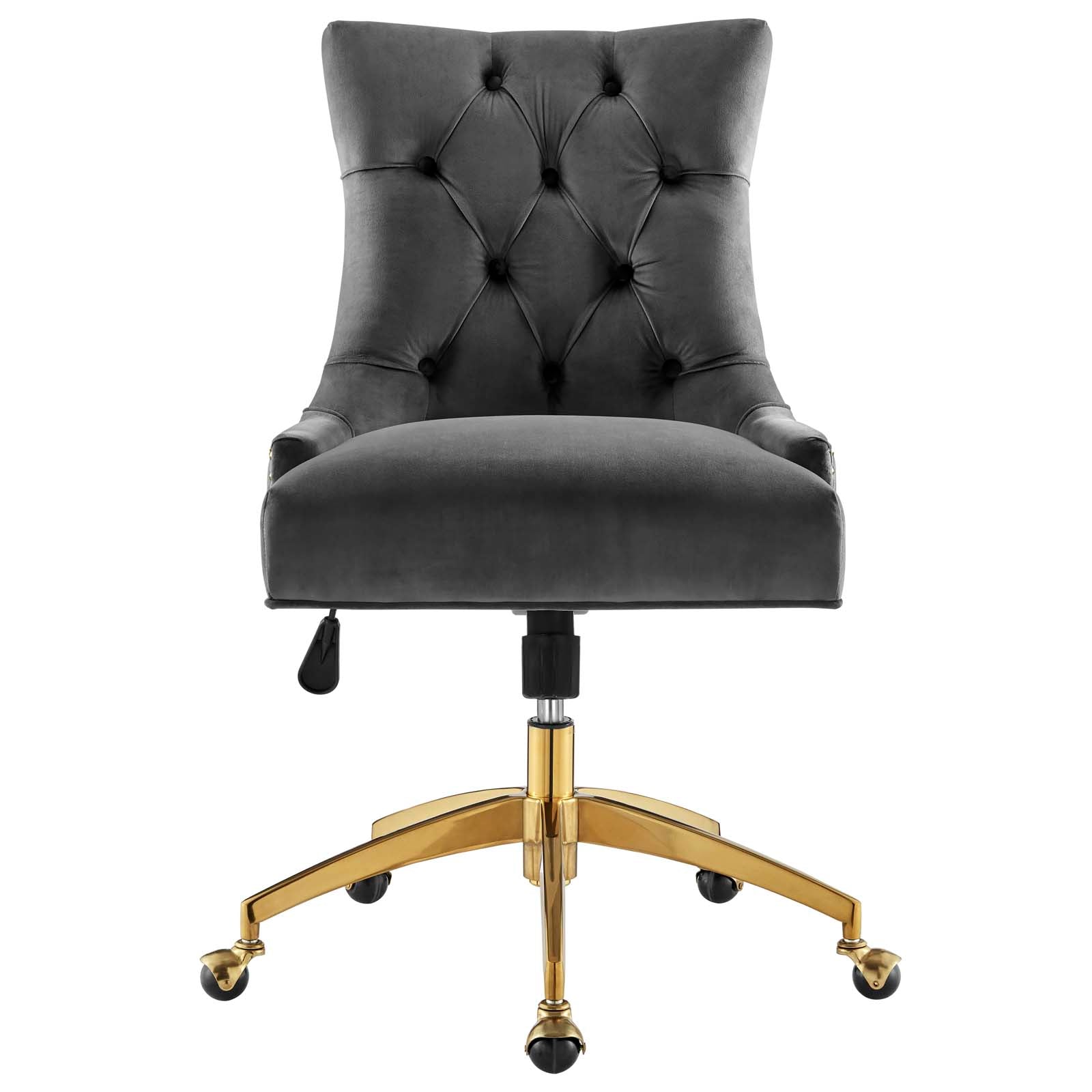 Andrew Tufted Velvet Gold Office Chair