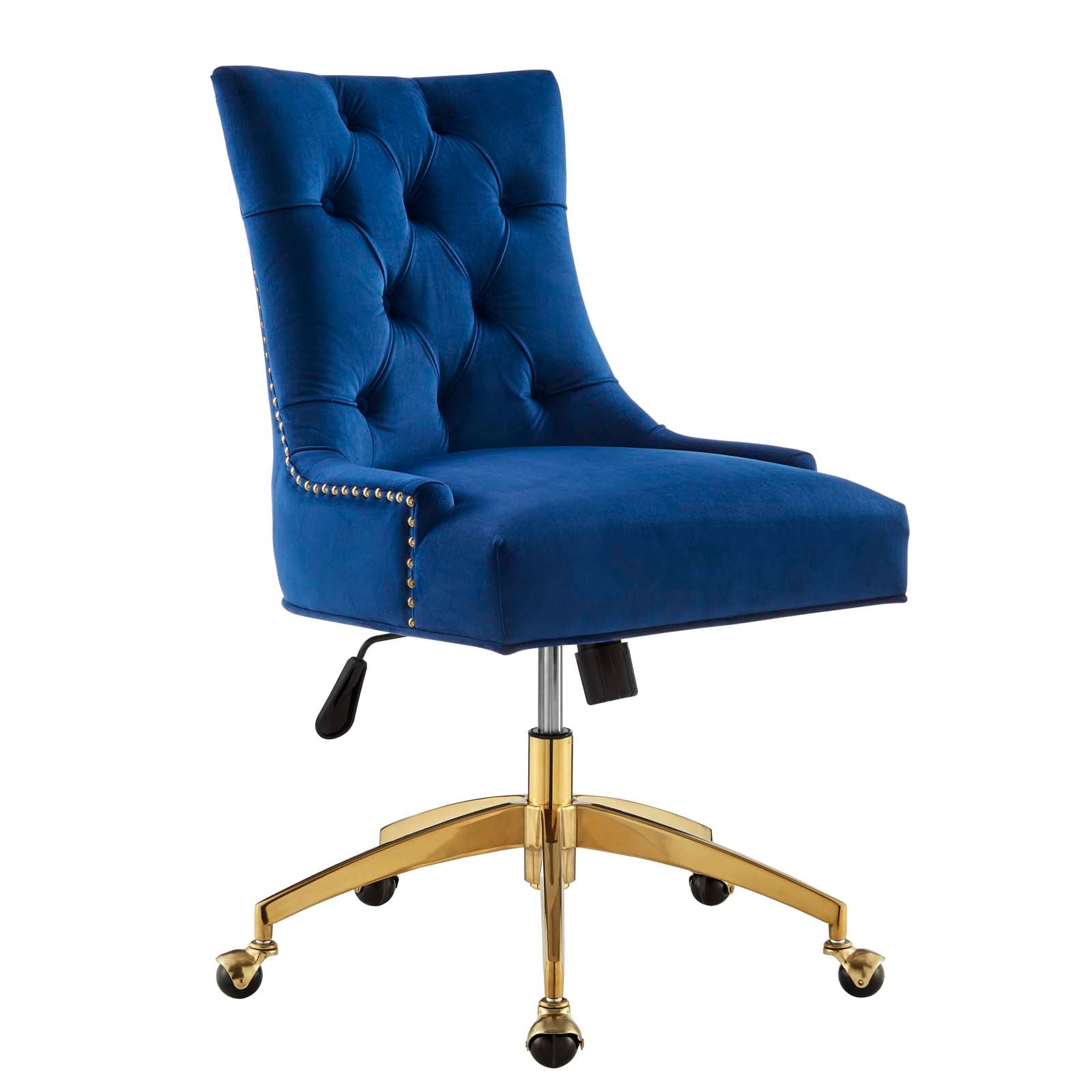 Andrew Tufted Velvet Gold Office Chair