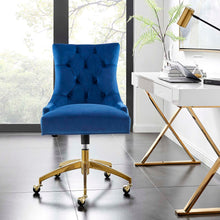 Load image into Gallery viewer, Andrew Tufted Velvet Gold Office Chair