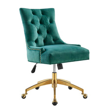 Load image into Gallery viewer, Andrew Tufted Velvet Gold Office Chair
