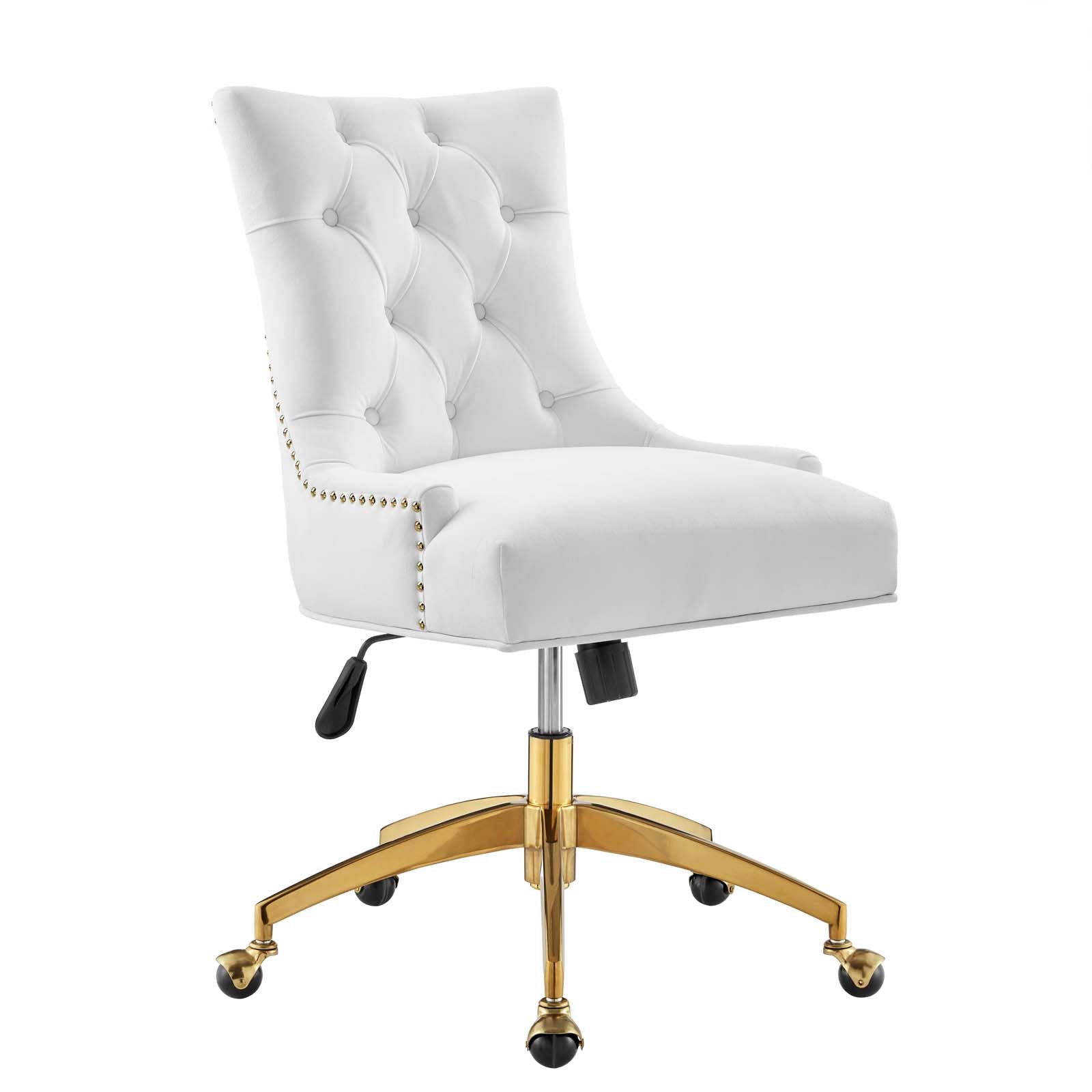Andrew Tufted Velvet Gold Office Chair