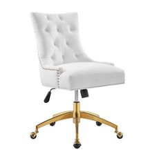 Load image into Gallery viewer, Andrew Tufted Velvet Gold Office Chair