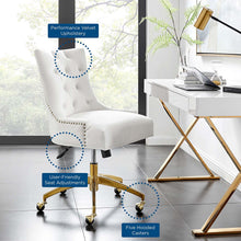 Load image into Gallery viewer, Andrew Tufted Velvet Gold Office Chair