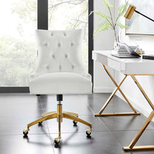 Load image into Gallery viewer, Andrew Tufted Velvet Gold Office Chair