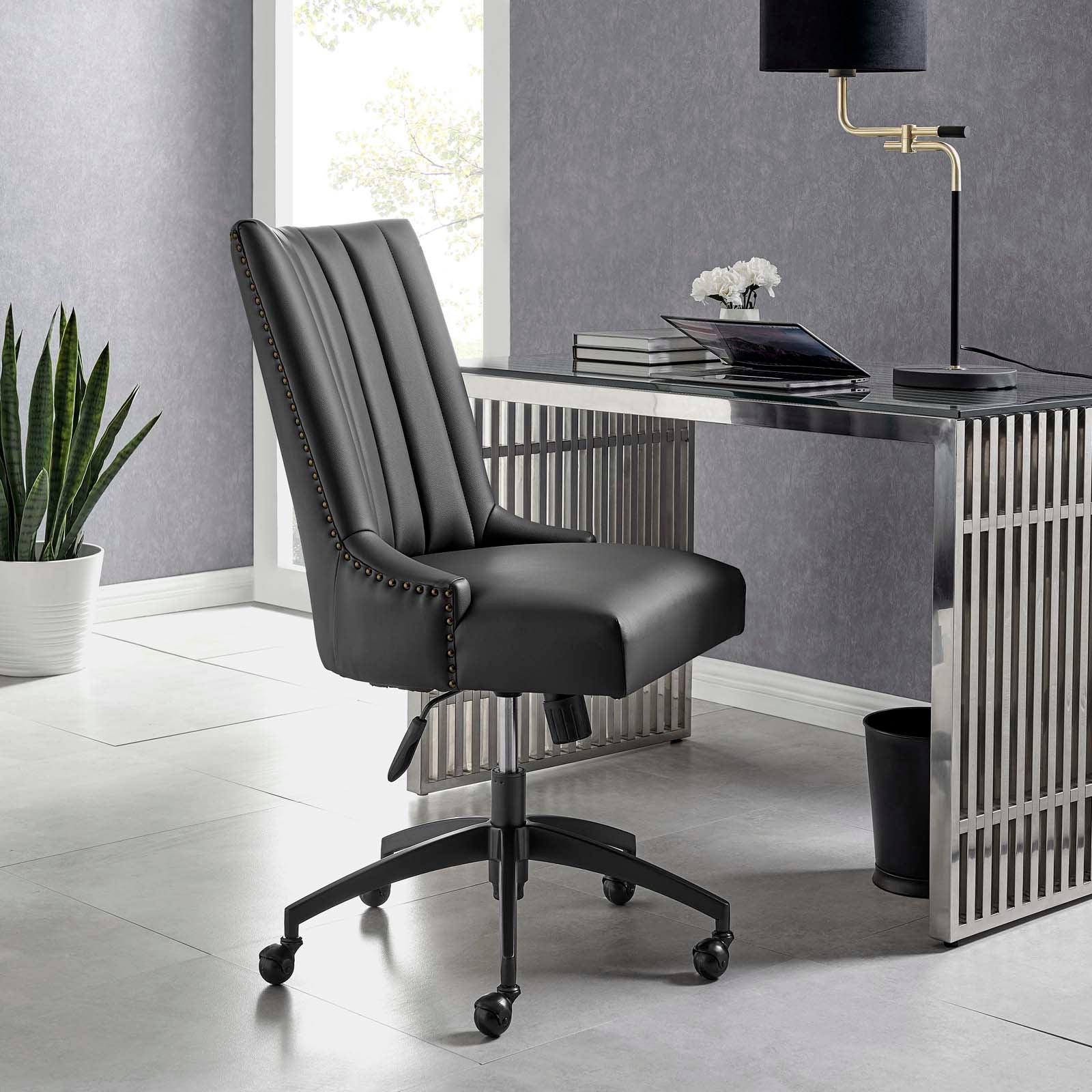 Baldwin Tufted Vegan Leather Office Chair