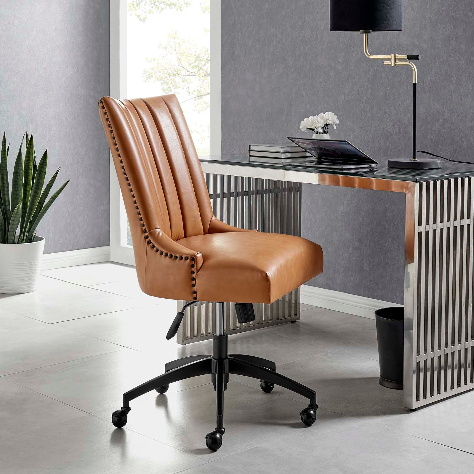 Baldwin Tufted Vegan Leather Office Chair