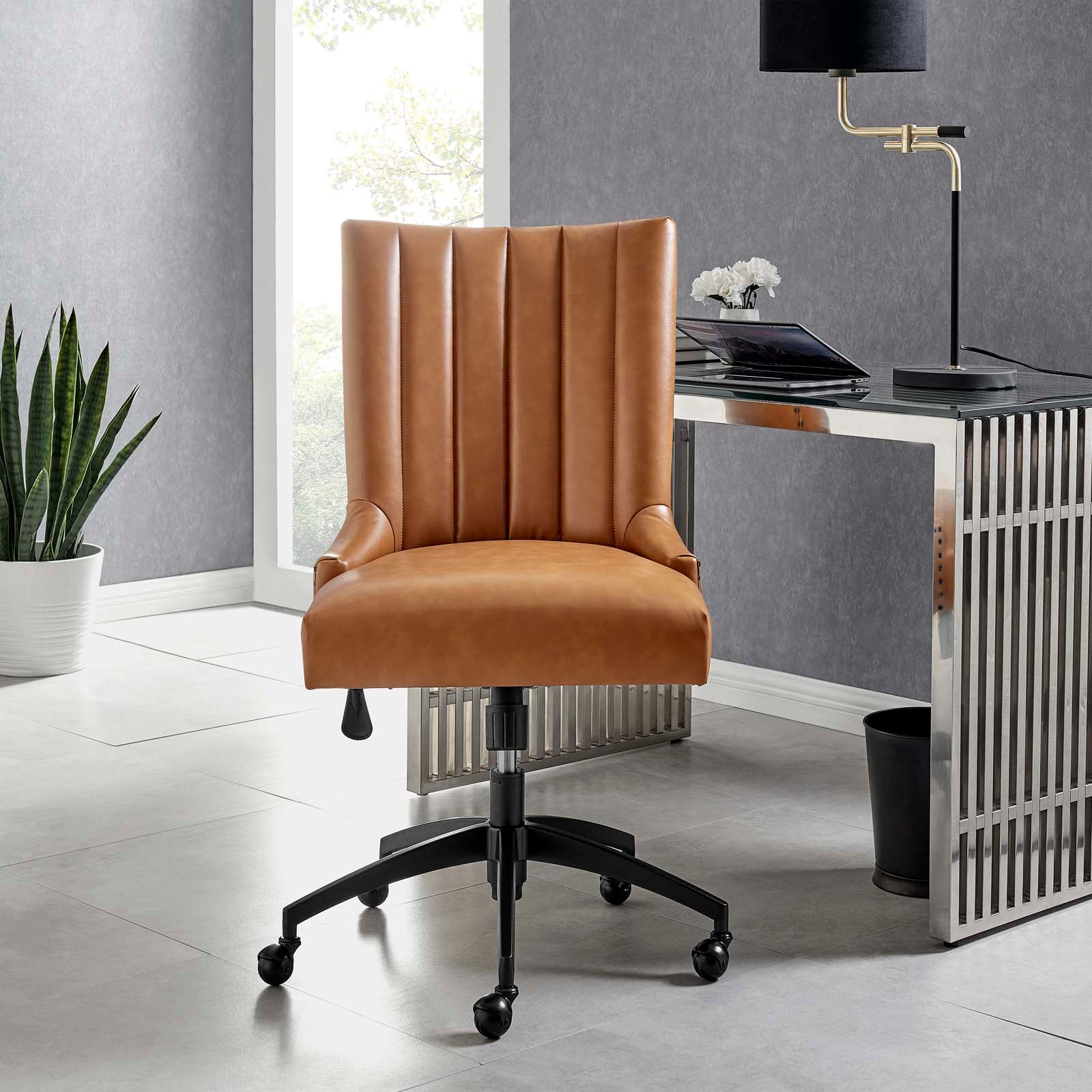 Baldwin Tufted Vegan Leather Office Chair