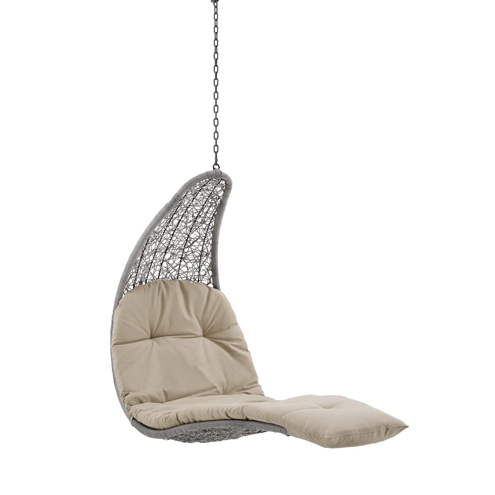 Panorama Outdoor Patio Hanging Chaise Lounge Swing Chair