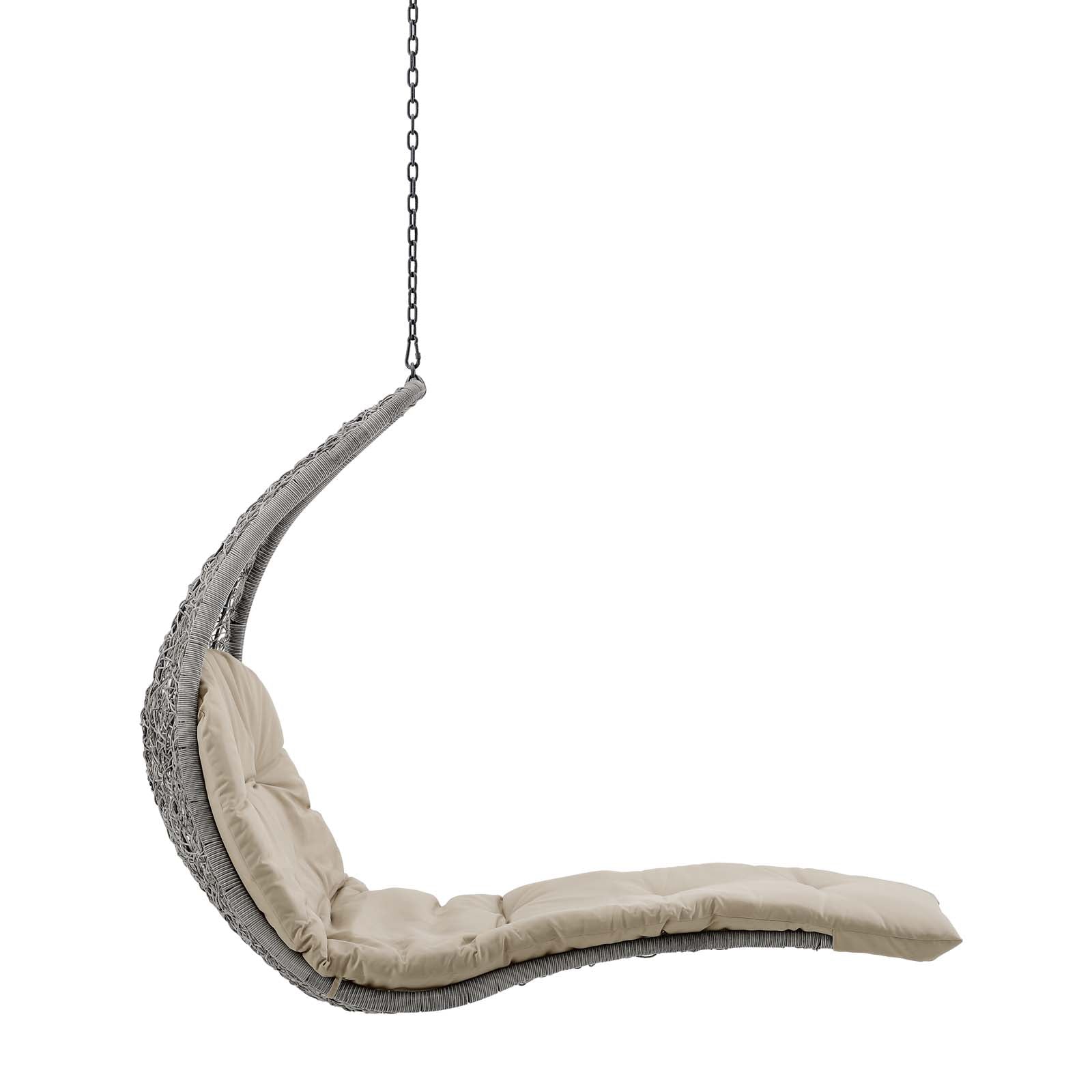 Panorama Outdoor Patio Hanging Chaise Lounge Swing Chair