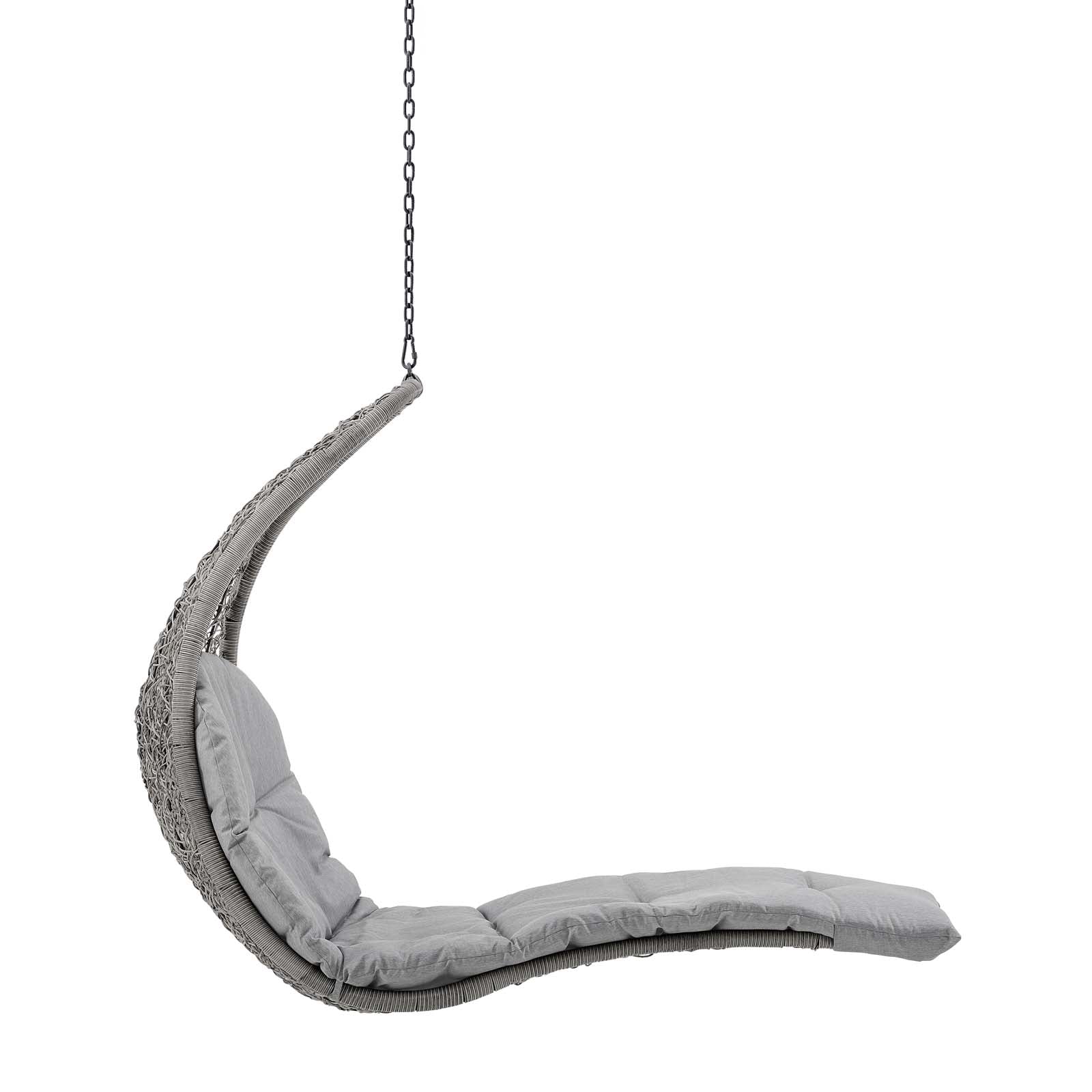 Panorama Outdoor Patio Hanging Chaise Lounge Swing Chair