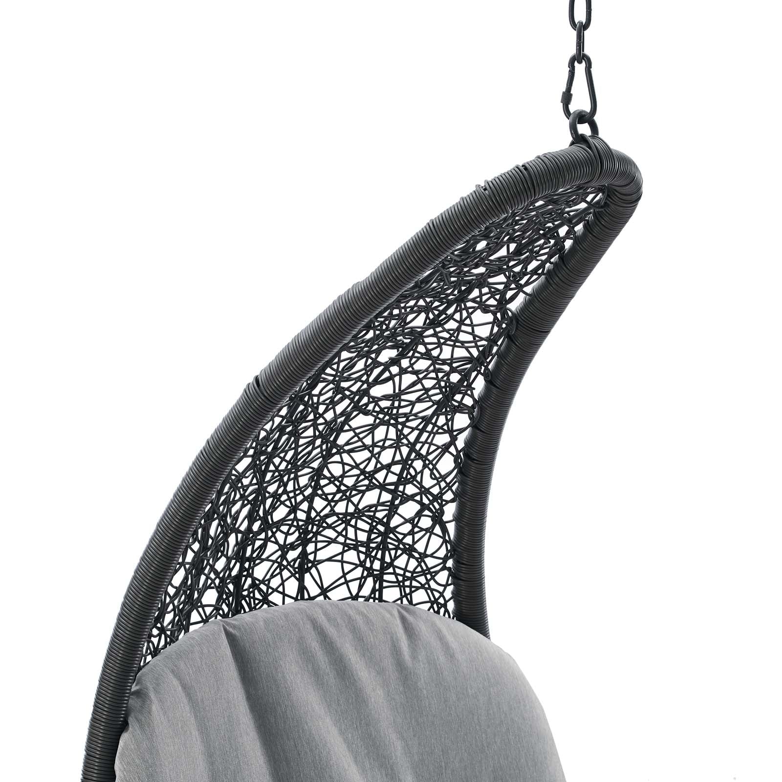 Panorama Outdoor Patio Hanging Chaise Lounge Swing Chair