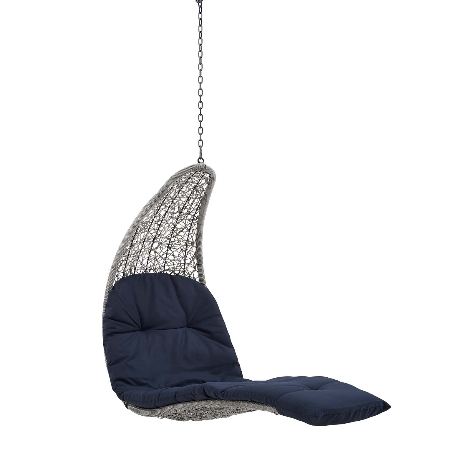 Panorama Outdoor Patio Hanging Chaise Lounge Swing Chair