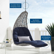Load image into Gallery viewer, Panorama Outdoor Patio Hanging Chaise Lounge Swing Chair