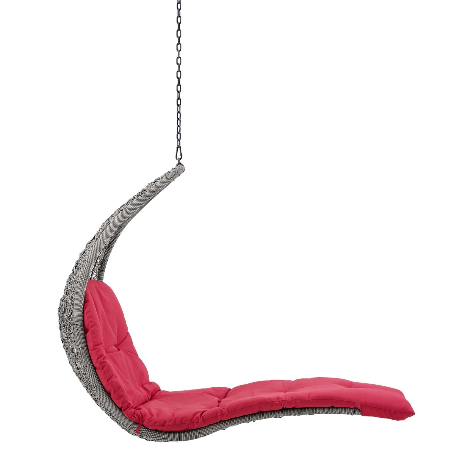 Panorama Outdoor Patio Hanging Chaise Lounge Swing Chair