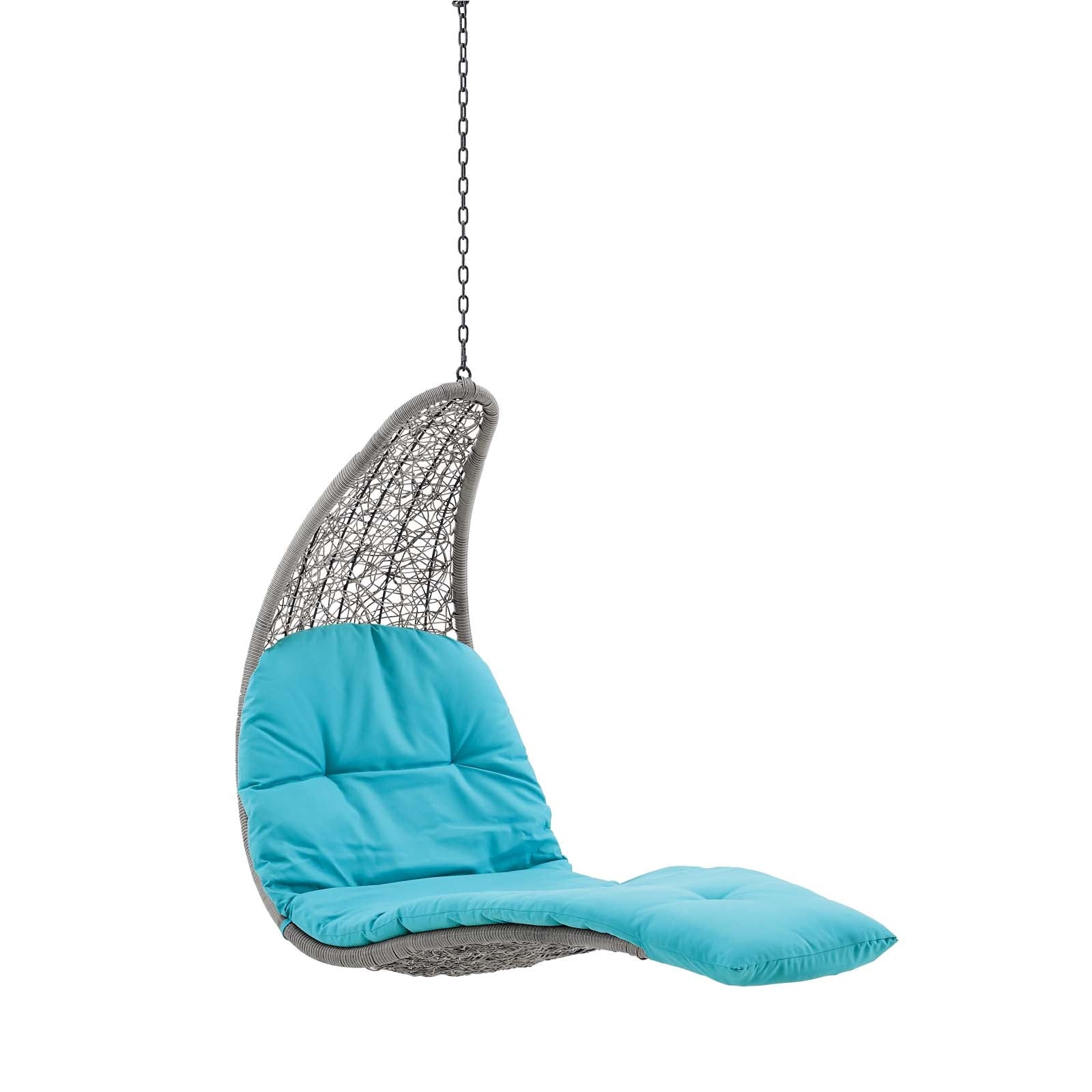 Panorama Outdoor Patio Hanging Chaise Lounge Swing Chair