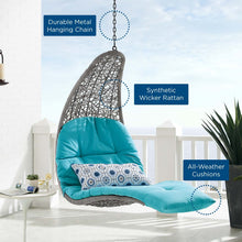 Load image into Gallery viewer, Panorama Outdoor Patio Hanging Chaise Lounge Swing Chair