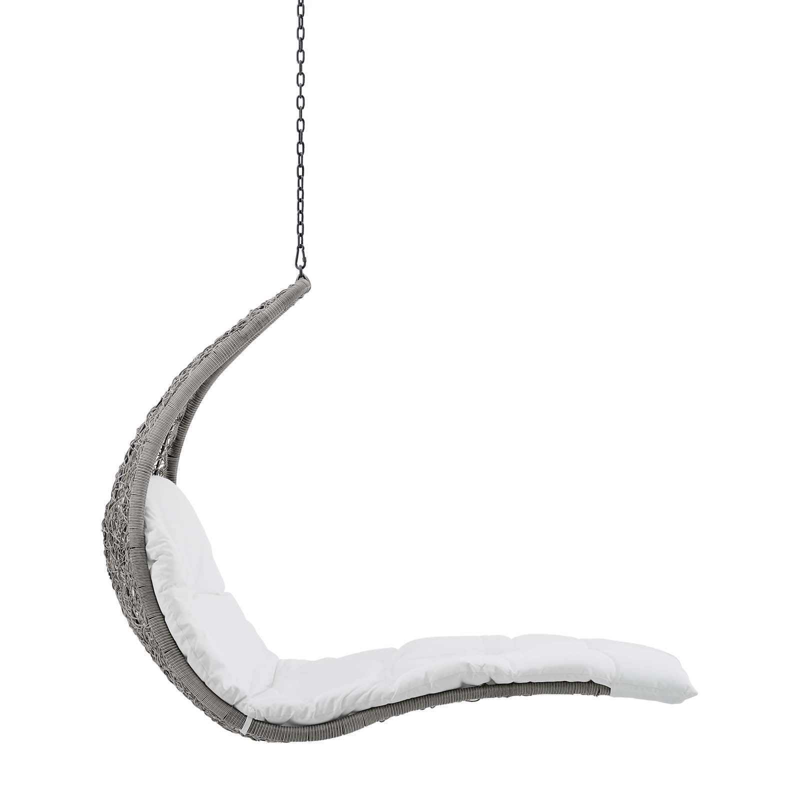 Panorama Outdoor Patio Hanging Chaise Lounge Swing Chair