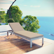 Load image into Gallery viewer, Coast Outdoor Patio Aluminum White Mesh Chaise With Cushions
