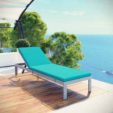 Load image into Gallery viewer, Coast Outdoor Patio Aluminum White Mesh Chaise With Cushions