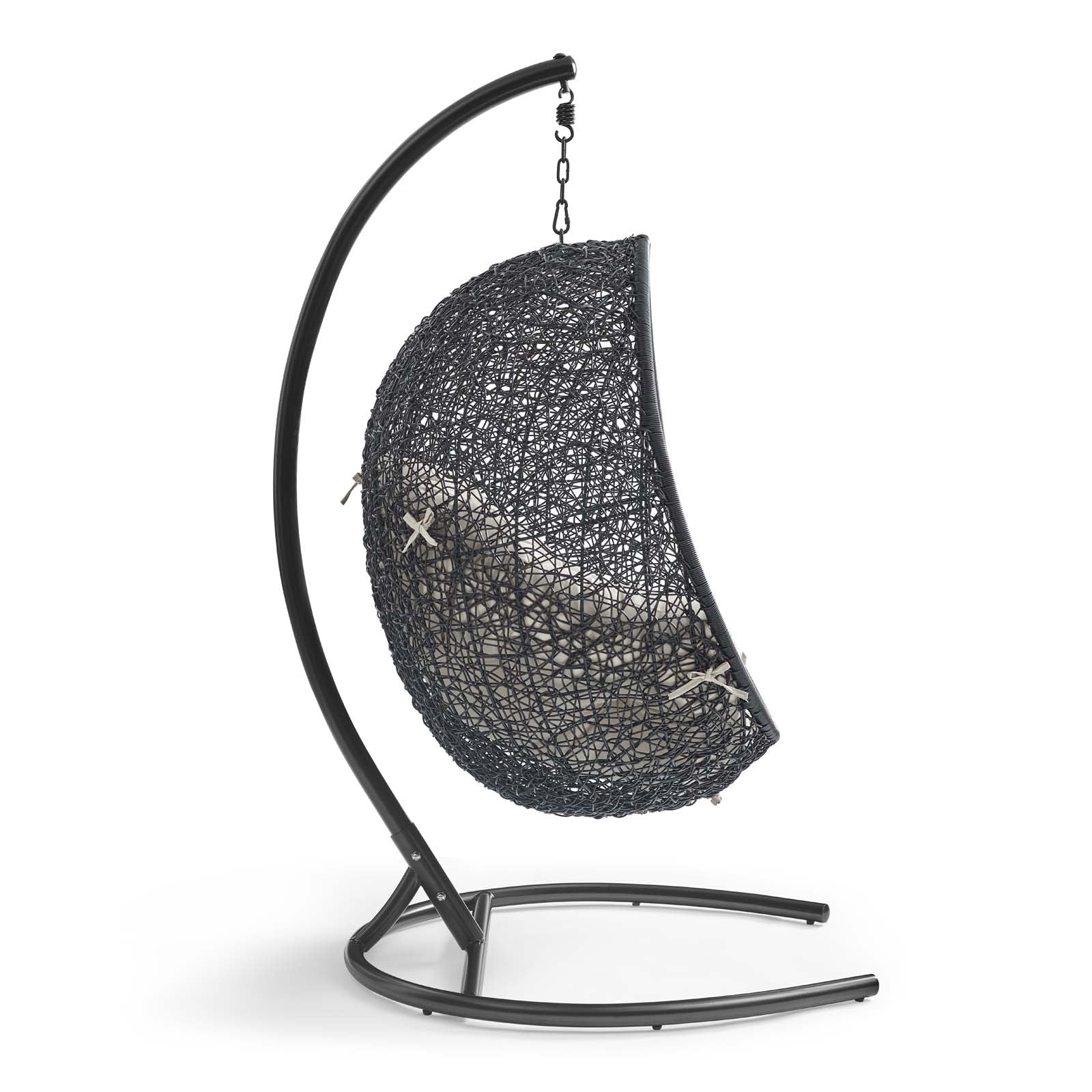 Swing Outdoor Patio Lounge Chair With Stand
