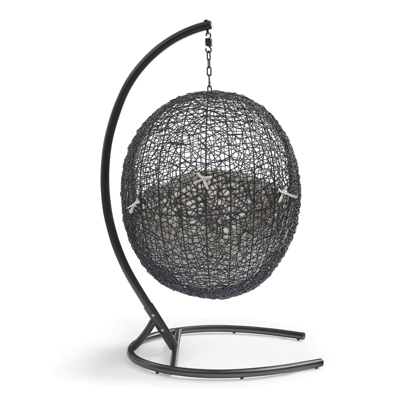 Swing Outdoor Patio Lounge Chair With Stand