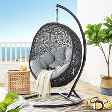 Load image into Gallery viewer, Swing Outdoor Patio Lounge Chair With Stand
